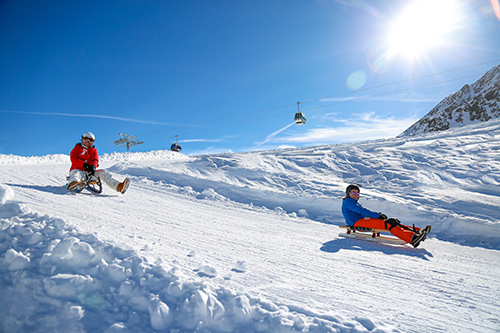 Toboggan run in Val Senales